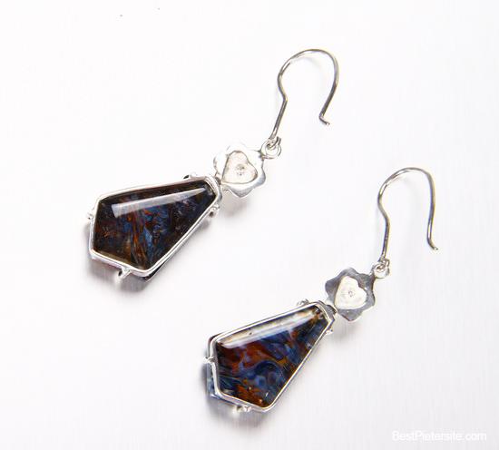 Pietersite Crystal Earrings