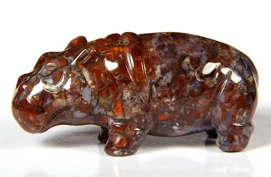 Pietersite Crystal Hippopotamus