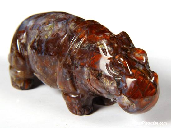 Pietersite Crystal Hippopotamus