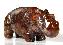 Pietersite Carved Crystal Hippopotamus, Gemstone, Chatoyant