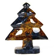 Pietersite Carved Crystal Tree, Gemstone, Chatoyant