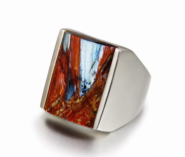 Pietersite Crystal Ring