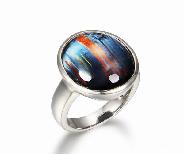 Size 6 1/2, Pietersite Ring, 925 Sterling Silver