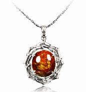 Pietersite Crystal Pendant, 925 Sterling Silver