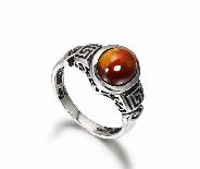 Size 6. Pietersite Crystal Ring, Gemstone, Chatoyant