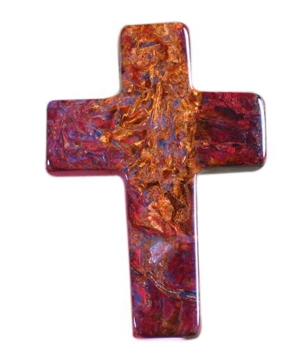 Pietersite Cross Pendant Carving