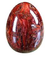 Red Pietersite Egg Carving