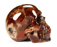 Pietersite Carved Crystal Skull, Gemstone, Chatoyant