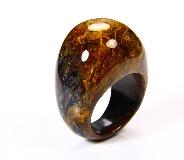 Size 10, Pietersite Carved Crystal Rong, Gemstone, Chatoyant