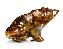 Pietersite Carved Crystal Frog, Gemstone, Chatoyant