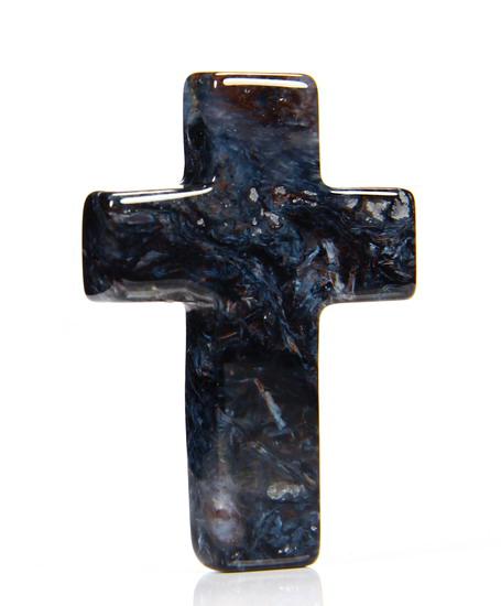 Pietersite Crystal Cross Pendant