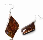 Pietersite Earrings, 925 Sterling Silver