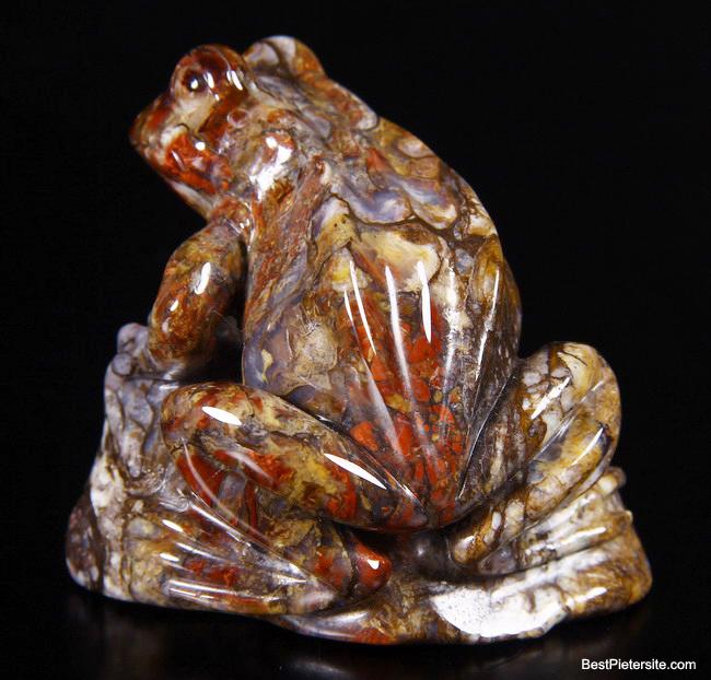 Pietersite Crystal Frog