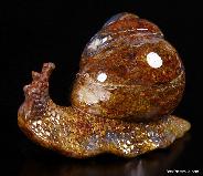 Pietersite Carved Crystal Snail