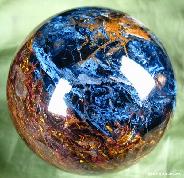 STUNNING! Giant 123mm(4.8") Pietersite Sphere, Gemstone