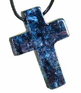 Pietersite Cross Pendant Carving