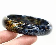 Pietersite Carved Crystal Bangle