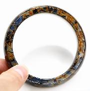 Pietersite Carved Crystal Bangle