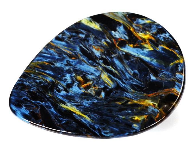 LARGE Disc Round Pietersite Drilled Chatoyant Fluid Beauty Touchstone Healing Spiritual Energy Palm Stone Cabochon Palmstone Metaphysical