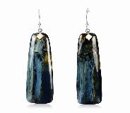 Pietersite Earrings, 925 Sterling Silver